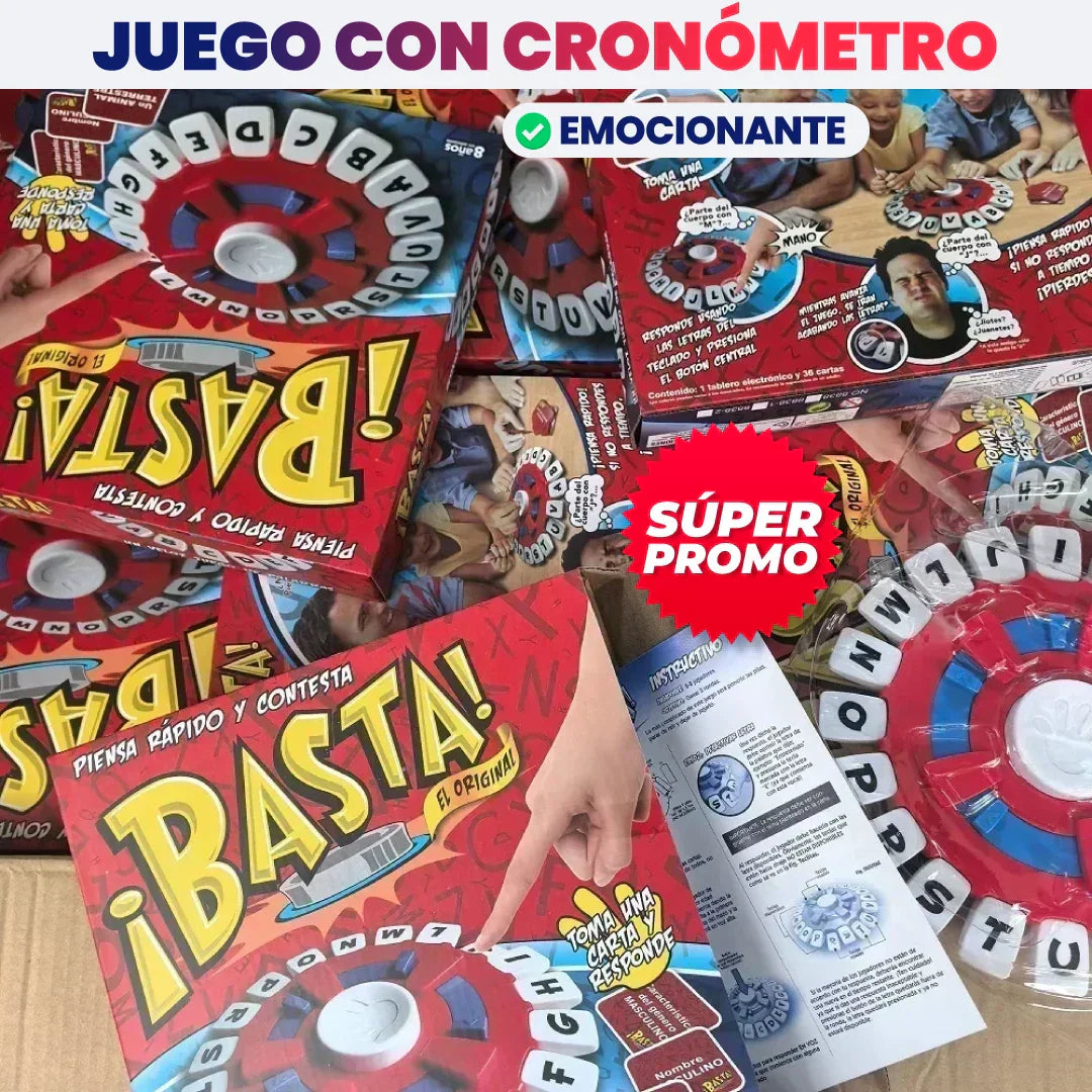 ¡BASTA YA! - JUEGO DE PALABRAS RÁPIDO, EDUCATIVO Y DIVERTIDO.